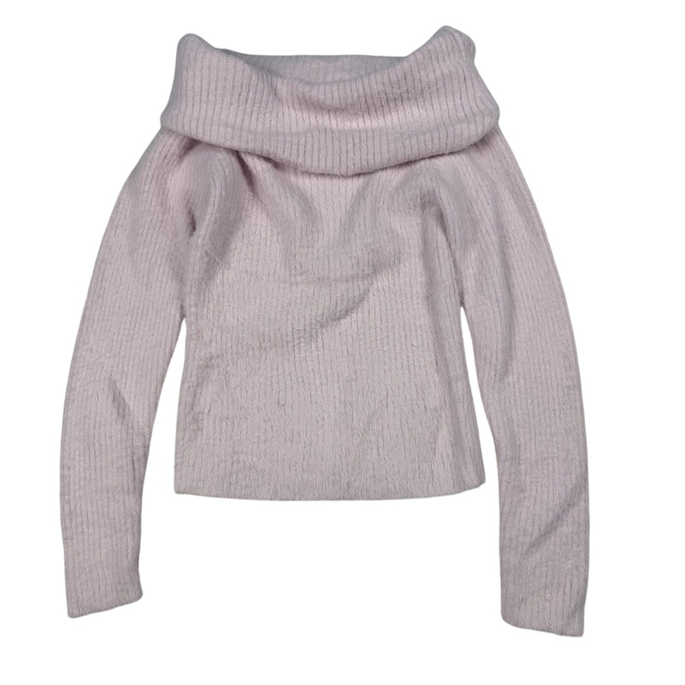 Off the Shoulder Baby Pink Sweater Barbie Core Bella Swan Core Sz M‎ Major Label
